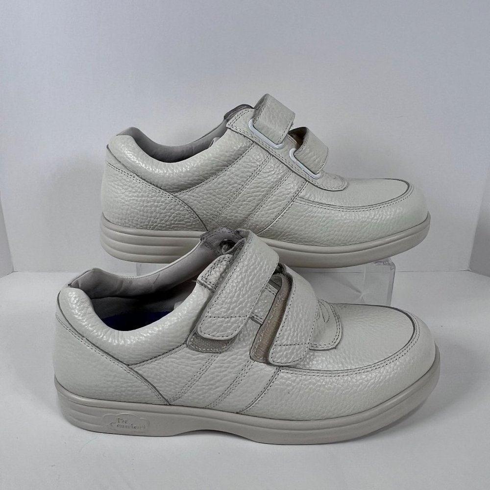 Dr. Comfort Collette White Leather Orthopedic Athletic Shoe Women's SZ 9W‎
